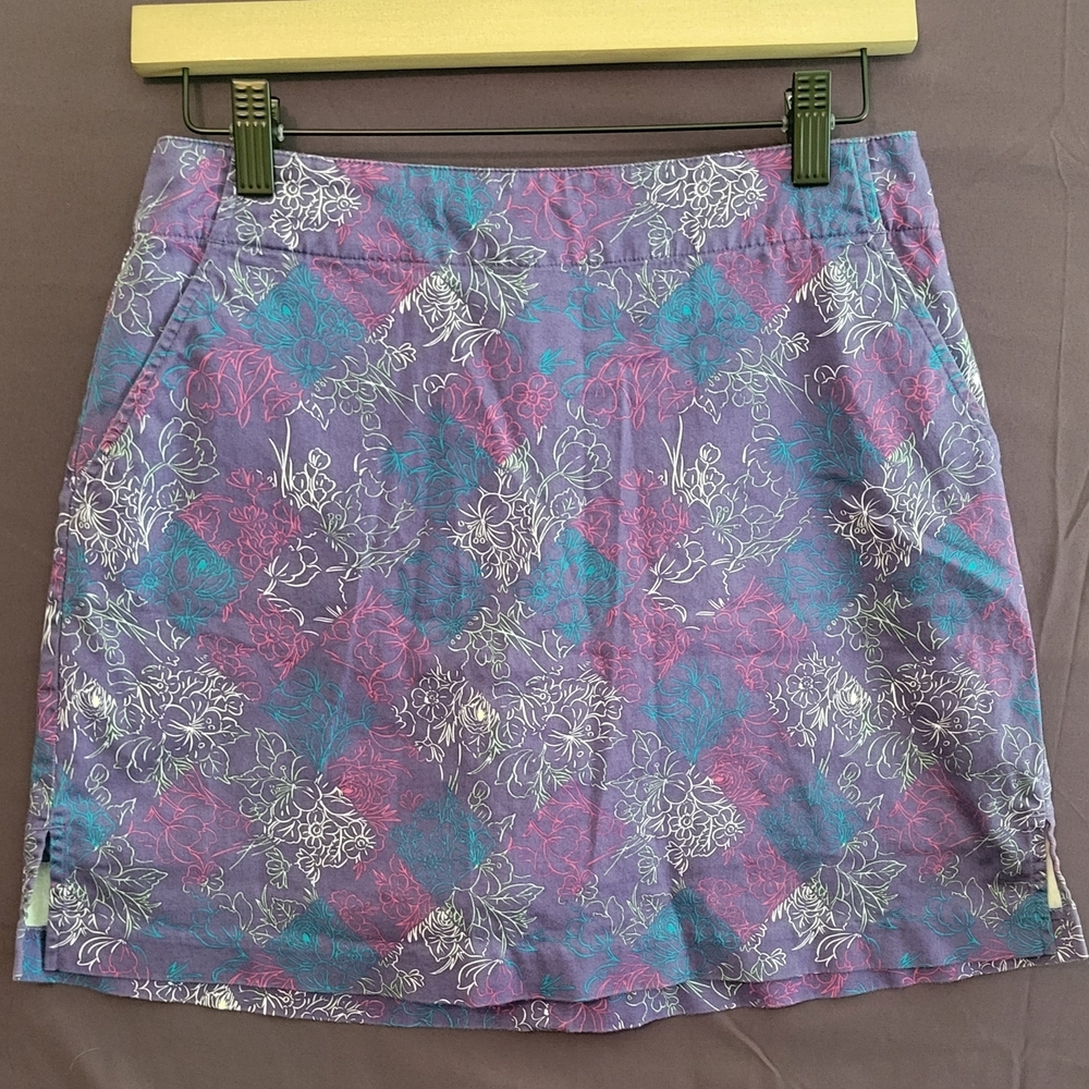 Lady Hagen Purple Blue Mini Skirt